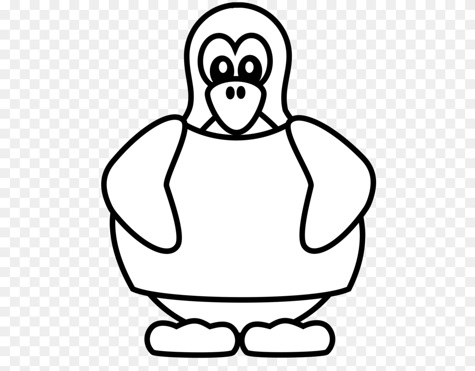 Penguin T Shirt Coloring Book Drawing Ausmalbild, Stencil, Nature, Outdoors, Snow Png Image