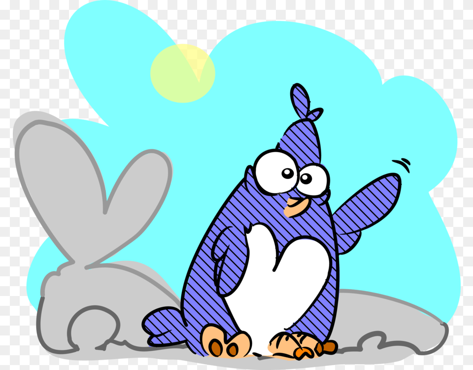 Penguin Tux Drawing Cartoon, Animal, Bear, Mammal, Wildlife Free Png Download