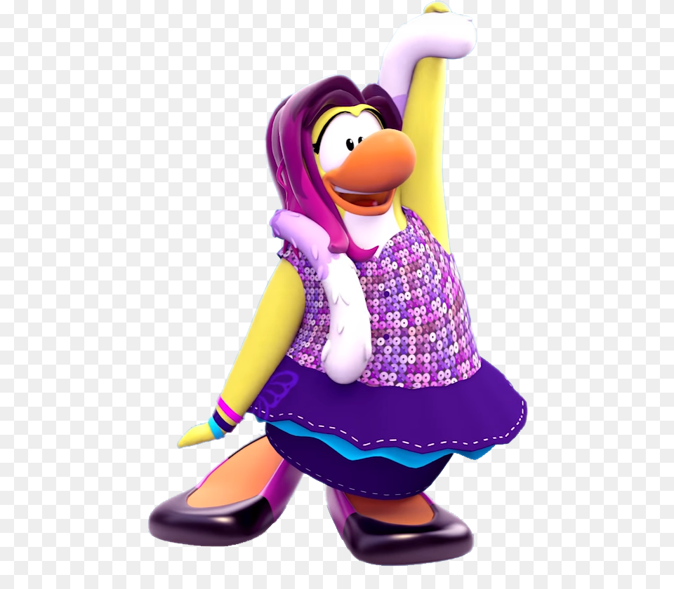Penguin Waving, Purple, Performer, Person Png