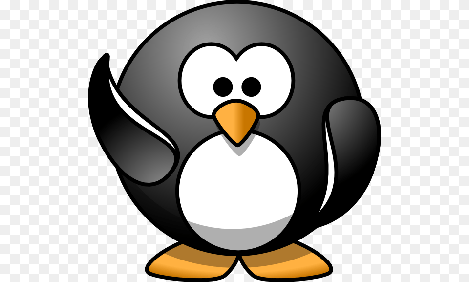 Penguin Waving Clipart, Animal, Bird, Clothing, Hardhat Free Png