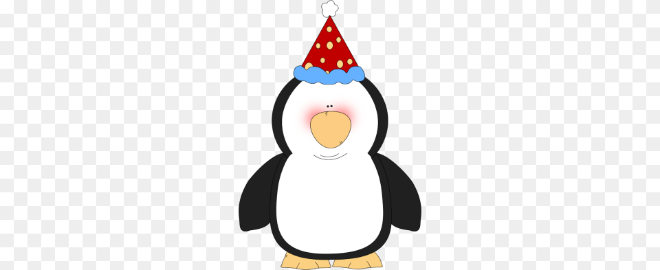 Penguin Wearing A Party Hat Clip Art Chilly Frosty Snowmen, Outdoors, Nature, Winter, Clothing Png