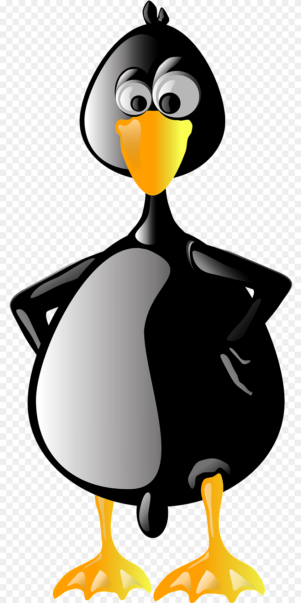 Penguin With A Long Neck Clipart, Animal, Bird, Person, Waterfowl Free Transparent Png