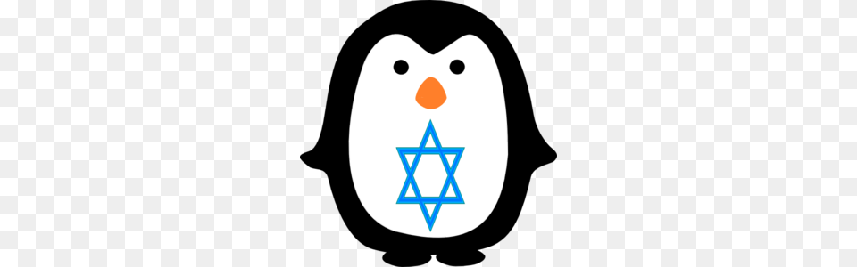 Penguin With Jewish Star Clip Art, Star Symbol, Symbol Free Png Download