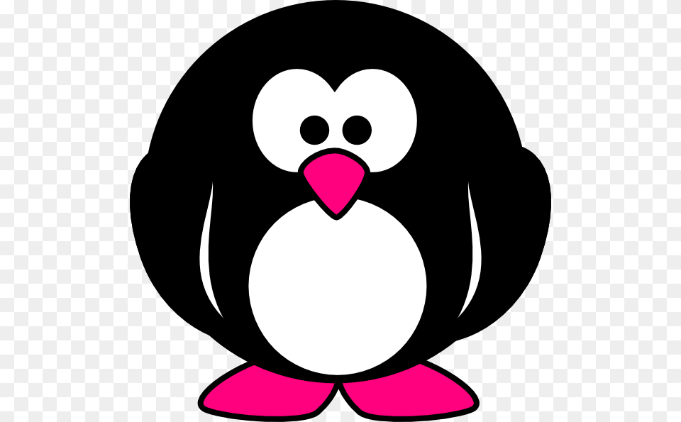 Penguin With Pink Feet Clip Art, Animal, Bird, Clothing, Hardhat Free Png Download