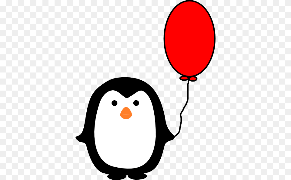 Penguin With Red Balloon Clip Art, Face, Head, Person, Smoke Pipe Free Png