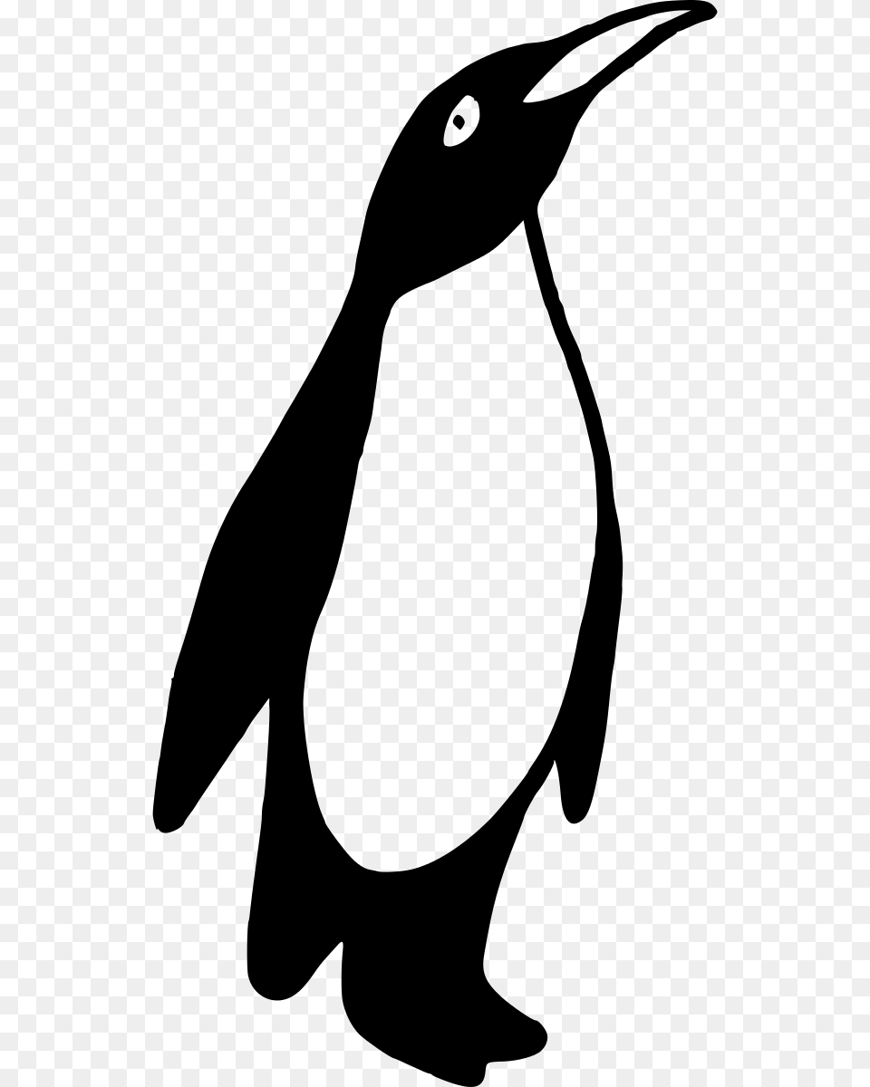 Penguins Black N White, Gray Free Png Download