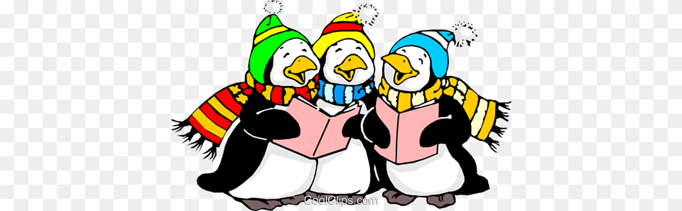 Penguins Singing Royalty Vector Clip Art Illustration, Baby, Person, Outdoors, Face Free Transparent Png