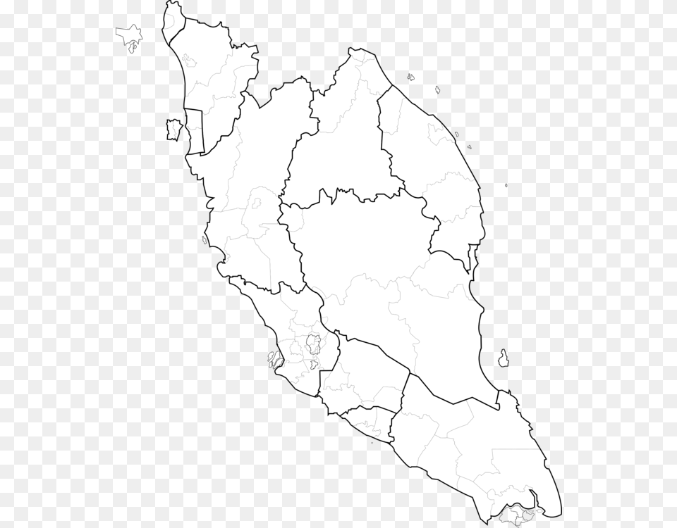 Peninsular Malaysia Blank Map World Map Mapa Polityczna Malaysia Map Outline, Chart, Plot, Atlas, Diagram Free Transparent Png