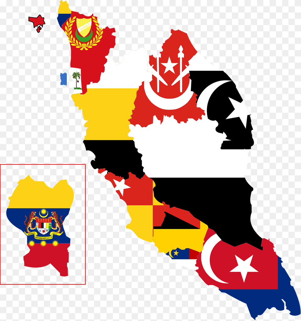 Peninsular Malaysia Flag Map Clipart, Baby, Person, Chart, Plot Free Transparent Png
