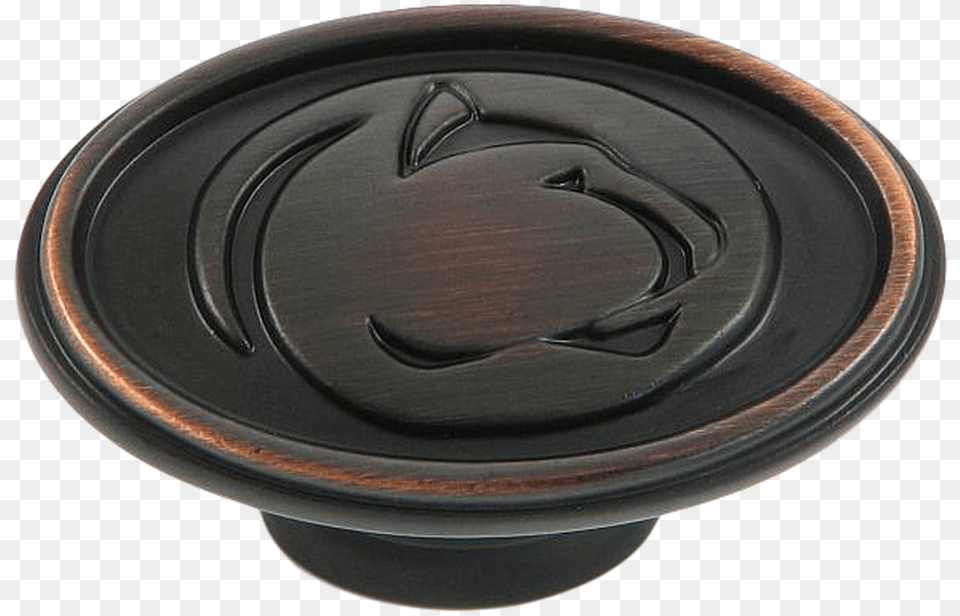 Penn State Cabinet Knob Psu In Oil Rubbed Bronze Saucer, Pottery, Logo, Jar, Machine Free Transparent Png