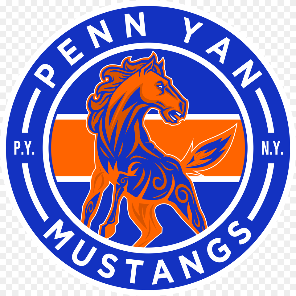 Penn Yan Academy Mustangs Football Penn Yan Ny Sblive Penn Yan Mustangs, Badge, Logo, Symbol, Emblem Free Transparent Png