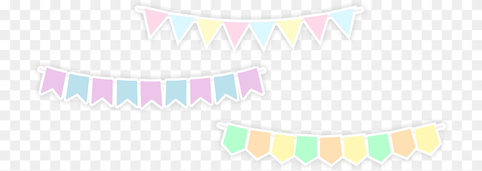 Pennant Banner Banner Shabby Chic Pastel Flag, Body Part, Mouth, Person, Teeth Free Transparent Png