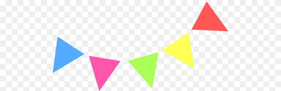 Pennant Banner Clipart, Triangle Free Png Download
