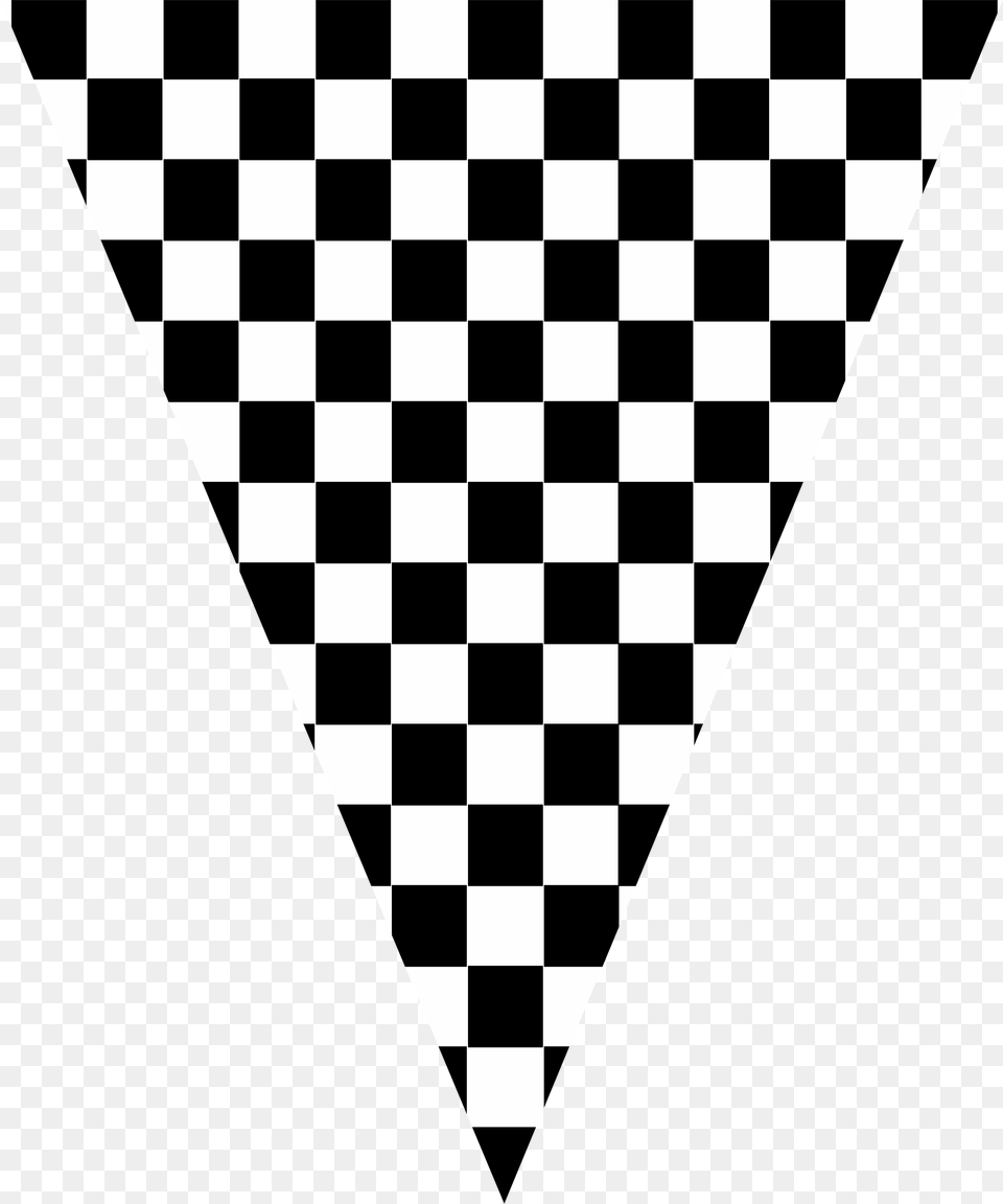Pennant Clipart Checkered Flag Racing Pennant, Chess, Game, Triangle Free Png Download