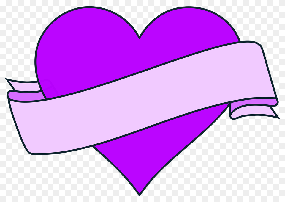 Pennant Clipart Rainbow Banner Pennant Rainbow Banner Transparent, Heart, Purple, Art Png Image