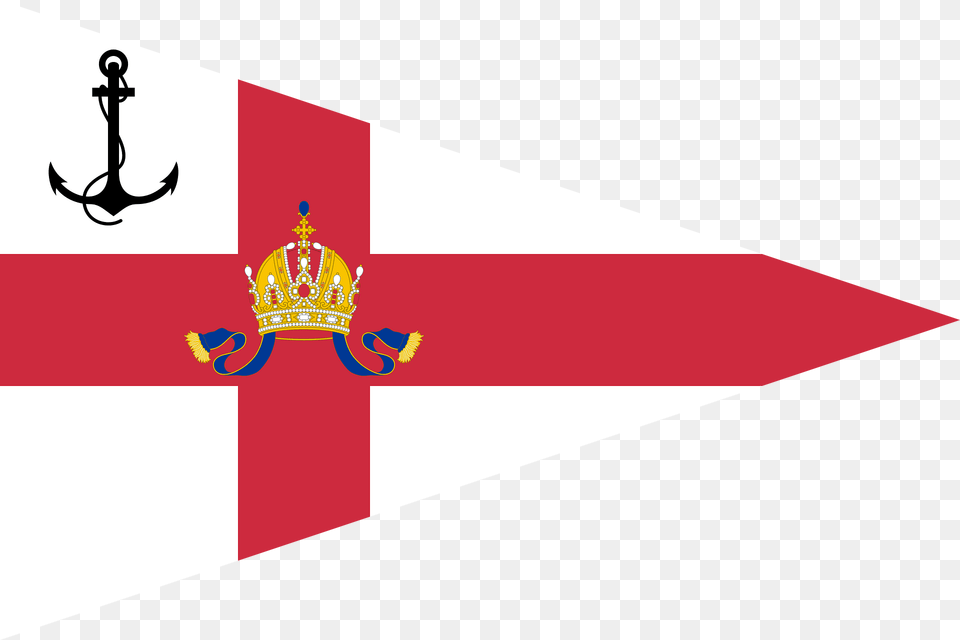 Pennant Of Members Of The Imperial And Royal Yacht Squadron Cisleithania Clipart, Electronics, Hardware, Adult, Bride Free Png