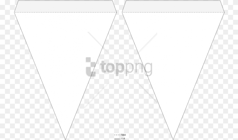 Pennant Template Image With Triangle Pennant Banner, Bow, Weapon Free Transparent Png