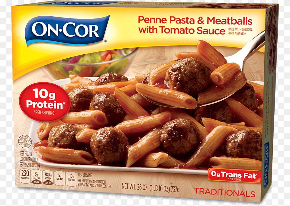 Penne Pasta Amp Meatballs With Tomato Sauce Salisbury Steak Frozen Dinners, Food, Meat, Meatball Free Transparent Png