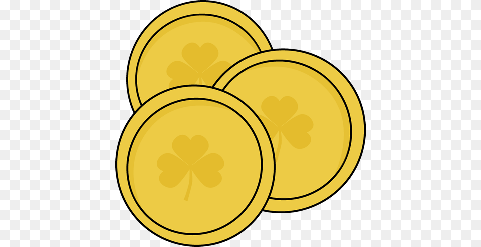 Pennies Cliparts, Gold Png