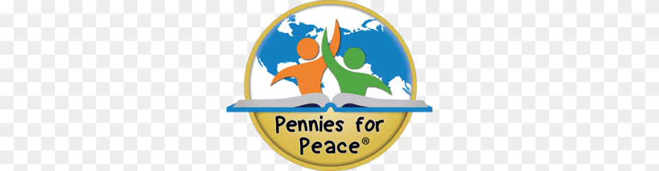 Pennies For Peace Is A Fun Service Learning Program, Logo, Outdoors, Disk, Nature Png Image