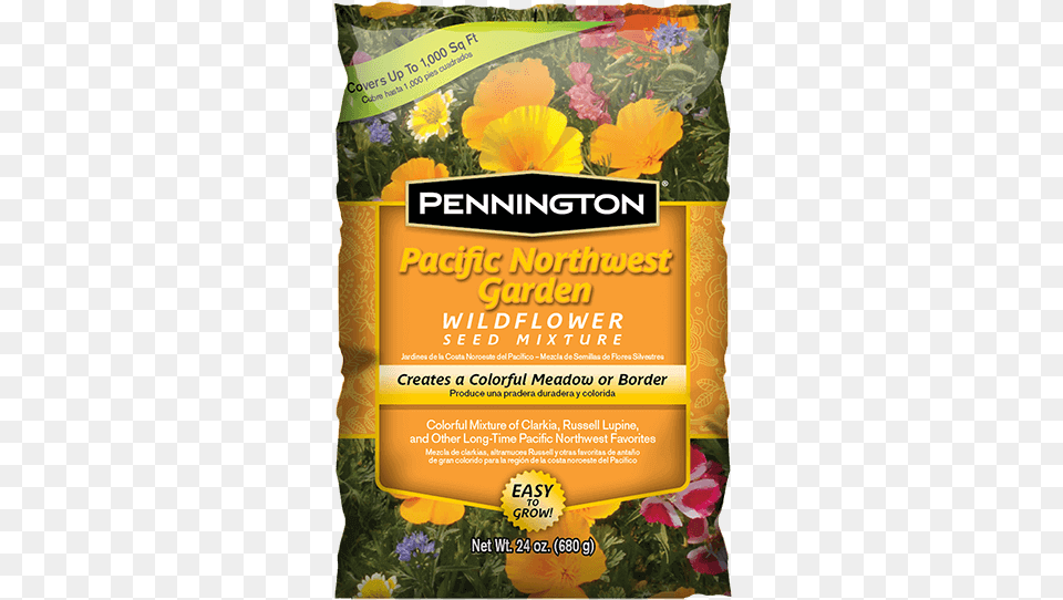 Pennington Pacific Northwest Garden Wildflower Mix Verbena, Advertisement, Poster, Herbal, Herbs Free Transparent Png