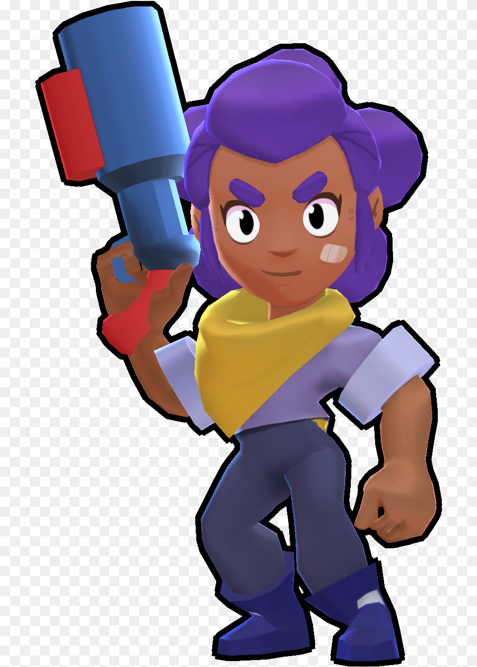 Penny Clipart Image Shelly Skin Default Brawl Brawl Stars Shelly, Baby, Person, Tape, Face Free Png