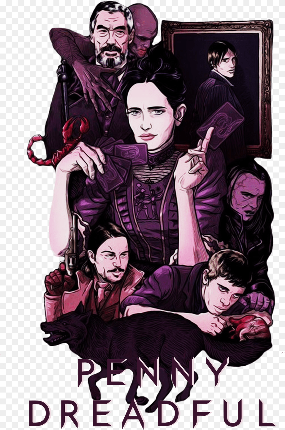 Penny Dreadful Characters Netflix Brasil Eva Green, Adult, Publication, Person, Woman Png Image