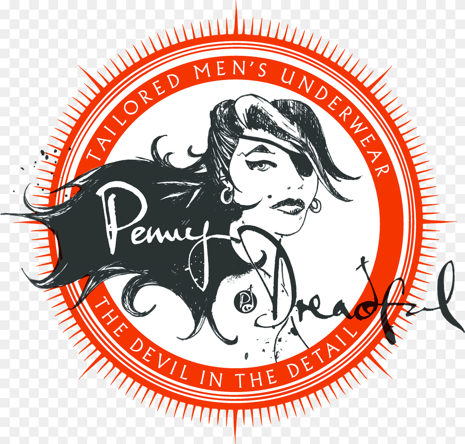 Penny Dreadful Men39s Underwear Clip Art, Logo, Person, Head, Face Free Png