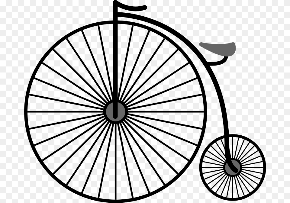 Penny Farthing Download Vector, Silhouette Free Png