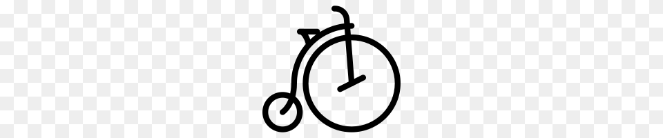 Penny Farthing Icons Noun Project, Gray Free Png