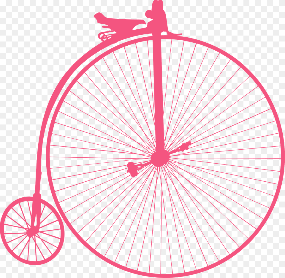 Penny Farthing Silhouette, Machine, Spoke, Wheel, Transportation Png