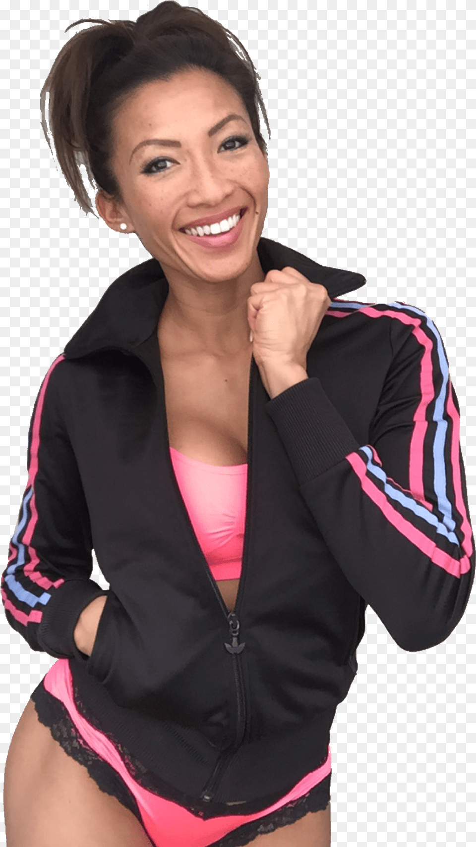 Penny Phang Fitness Travel Program Penny Phang, Adult, Smile, Sleeve, Person Png Image