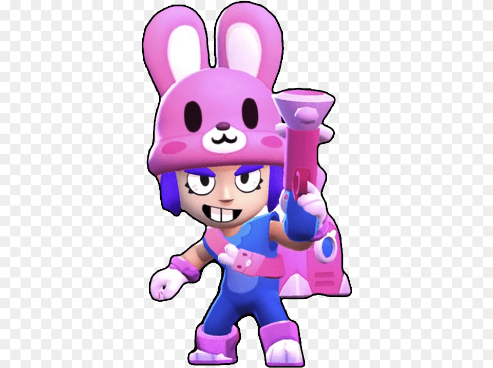 Penny Rabbit Brawl Stars, Purple, Baby, Person, Face Free Png