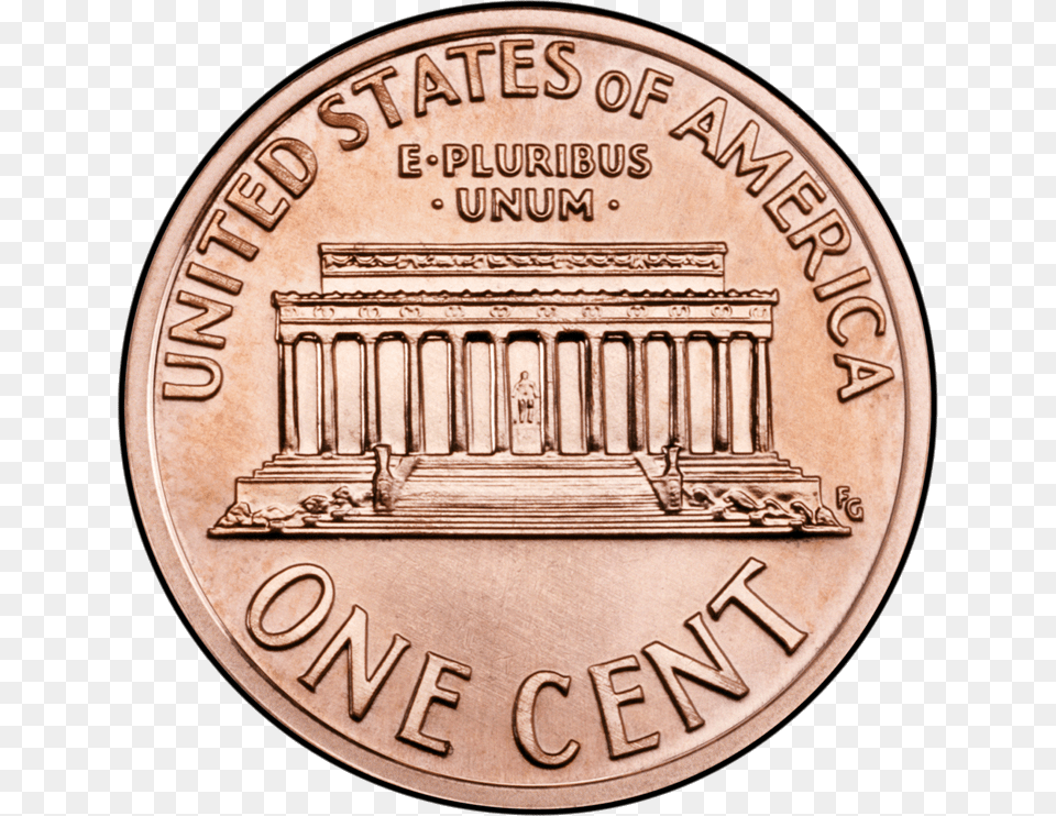 Penny Rev Unc D, Coin, Money, Nickel Free Png