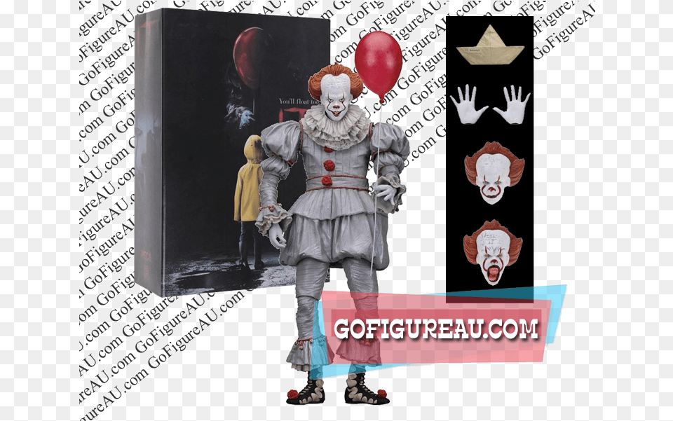 Pennywise 2017 It Neca, Person, Balloon, Baby, Performer Free Transparent Png