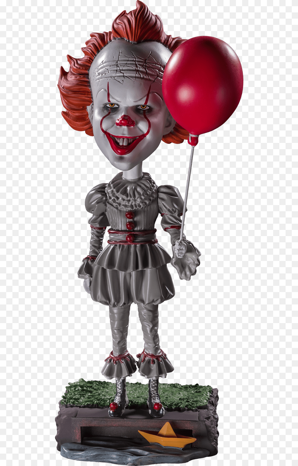 Pennywise Bobblehead Neca Pennywise Head Knocker, Balloon, Person, Face Png Image