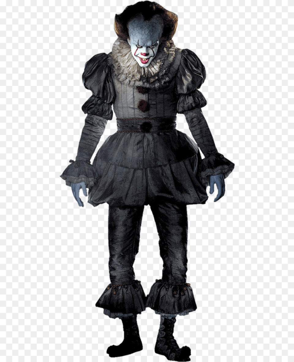 Pennywise Cardboard Cutout Clipart Download Full Body Pennywise The Clown, Adult, Clothing, Person, Costume Png