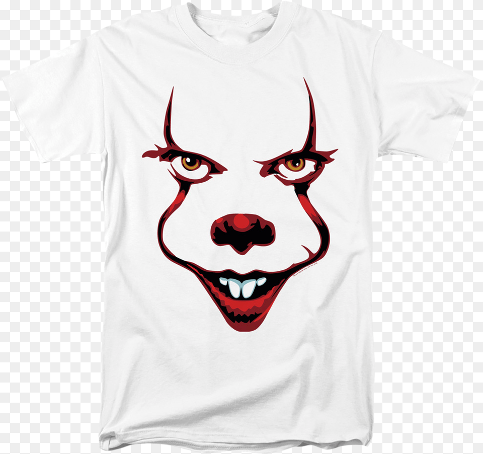Pennywise Face It Shirt T Shirt, Clothing, T-shirt, Adult, Male Free Transparent Png