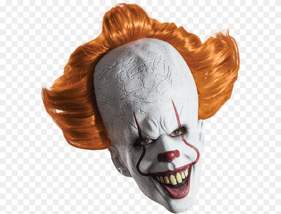 Pennywise Overhead Mask Accessory Mask Clown, Adult, Person, Woman, Female Png Image
