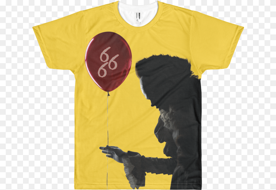 Pennywise Pennywise Shirt Pennywise Background Balloon, Clothing, T-shirt, Adult, Male Free Transparent Png