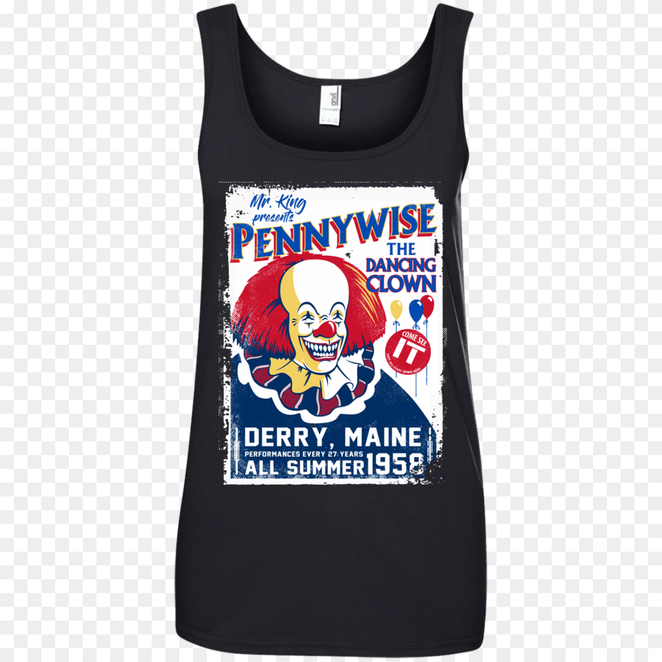 Pennywise The Dancing Clown Shirt Hoodie Tank, Clothing, T-shirt, Tank Top, Baby Free Transparent Png