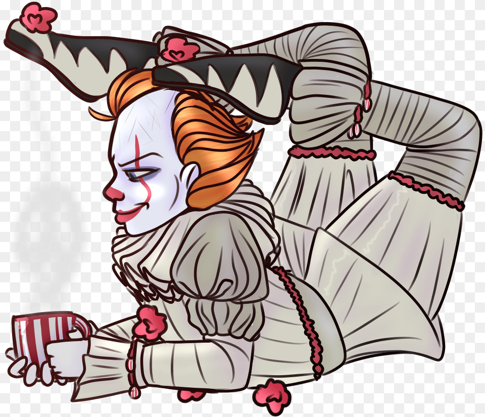 Pennywisefanart Hashtag Cartoon Pennywise Fan Art Funny Comic, Book, Comics, Publication, Person Free Transparent Png