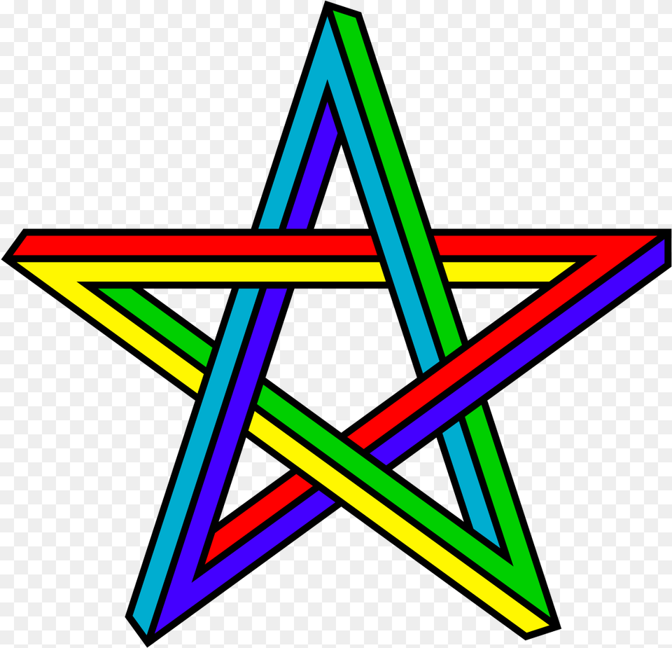 Penrose Pentagram Moroccan Star, Triangle, Star Symbol, Symbol, Light Png Image