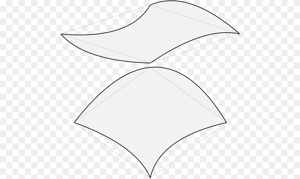 Penrose Rhombuses With Parabolic Edges Umbrella, Toy, Kite Free Png