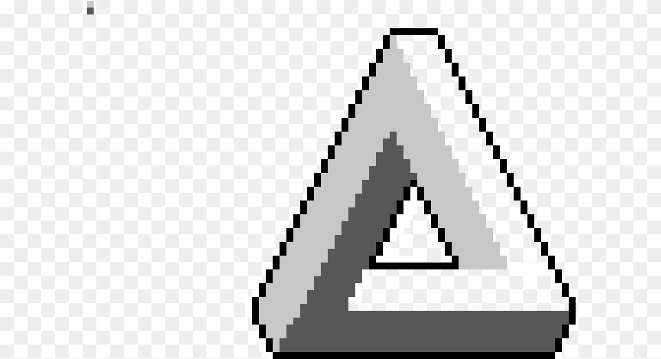 Penrose Triangle Penrose Triangle Pixel Art Png Image