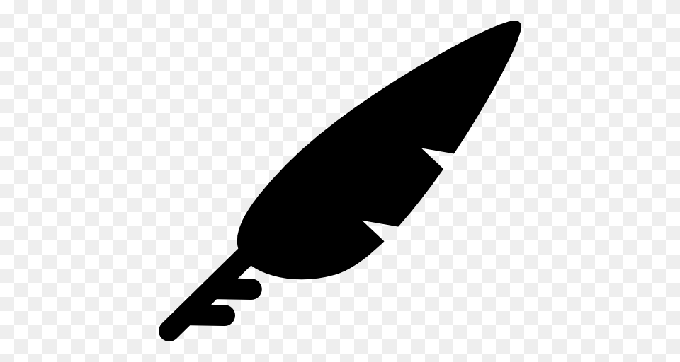 Pens Writing Implement Feather, Weapon, Rocket, Silhouette Free Png