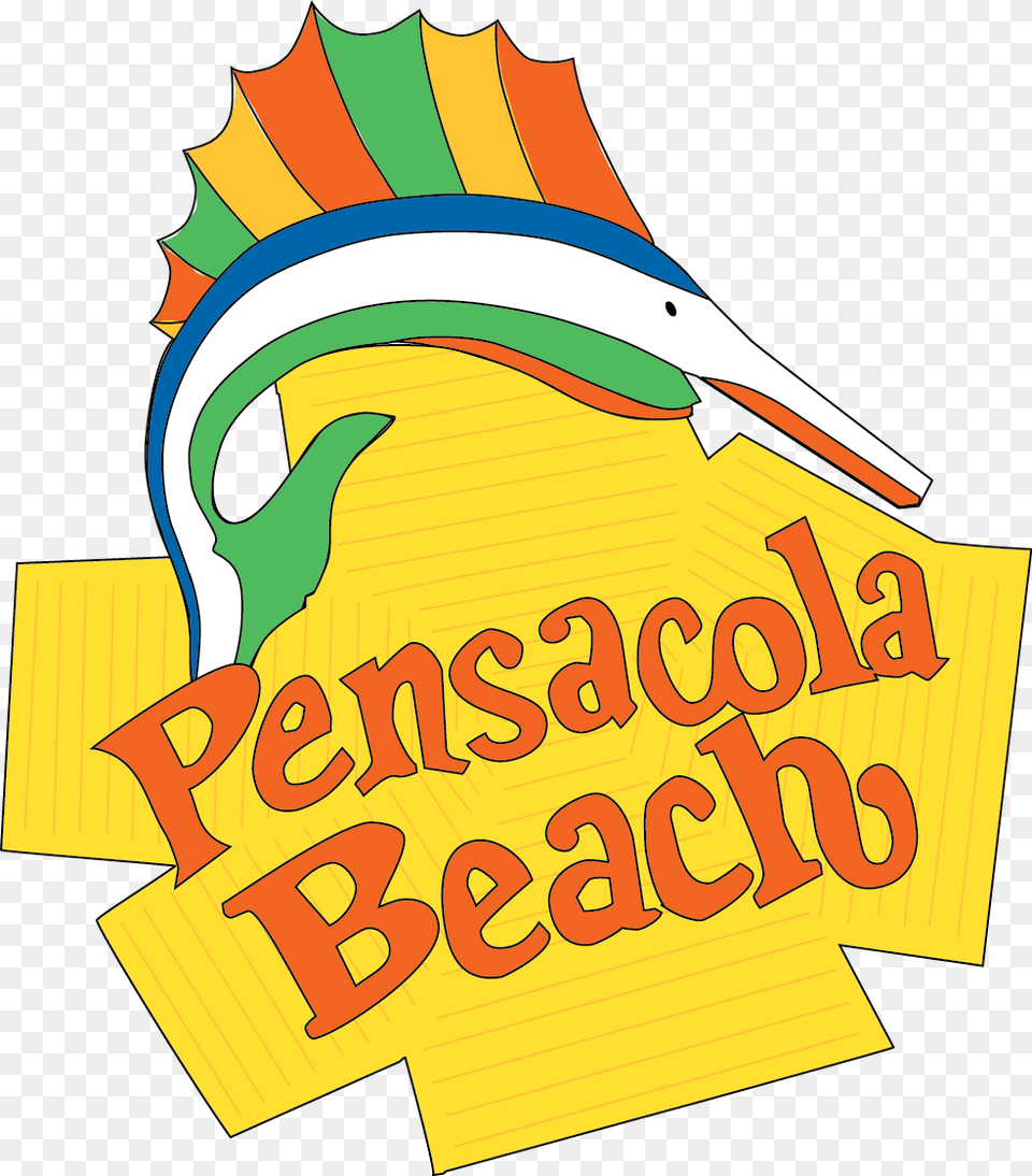 Pensacola Beach Sign Jpeg, Advertisement, Poster, Animal, Dynamite Png Image