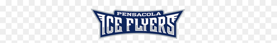 Pensacola Ice Flyers Text Logo, Banner, Scoreboard, License Plate, Transportation Free Transparent Png