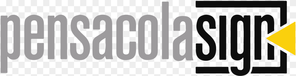 Pensacola Sign Logo Black And White, Text Free Transparent Png