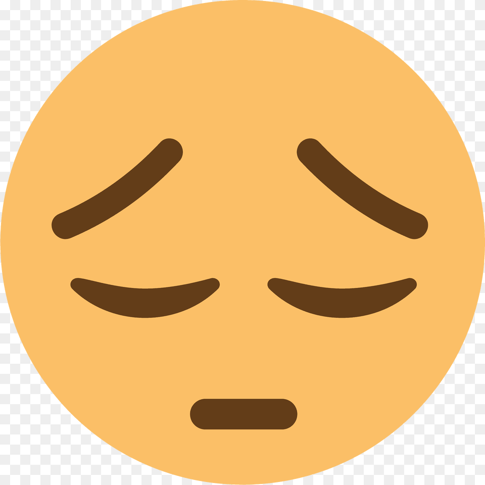Pensive Face Emoji Clipart, Head, Person, Astronomy, Moon Png Image